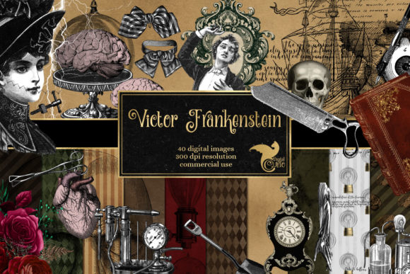 Download Victor Frankenstein Graphics - Premium Bundle